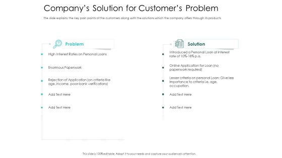 Hybrid Investment Pitch Deck Companys Solution For Customers Problem Graphics PDF Hybrid Investment Pitch Deck Companys Solution For Customers Problem Graphics PDF