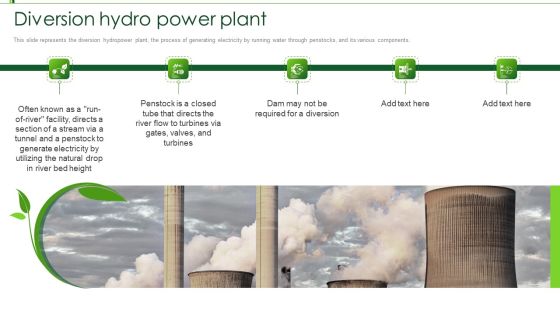 Hydroelectric Power Plant IT Diversion Hydro Power Plant Ppt Layouts Example File PDF