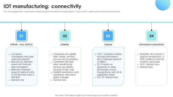 IOT Use Cases For Manufacturing IOT Manufacturing Connectivity Formats PDF IOT Use Cases For Manufacturing IOT Manufacturing Connectivity Formats PDF
