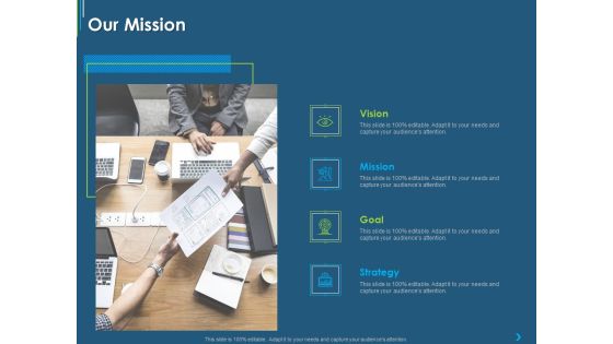 ITIL Transformation Management Strategy Our Mission Ppt Professional Icon PDF