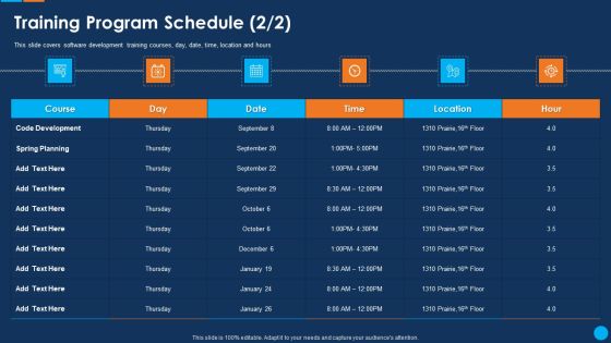 IT Application Development Project Plan Training Program Schedule Download PDF IT Application Development Project Plan Training Program Schedule Download PDF