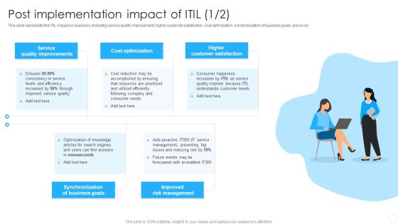 IT Infrastructure Library Methodology Implementation Post Implementation Impact Of ITIL Brochure PDF IT Infrastructure Library Methodology Implementation Post Implementation Impact Of ITIL Brochure PDF