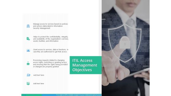 IT Infrastructure Library Permission Administration ITIL Access Management Objectives Template PDF