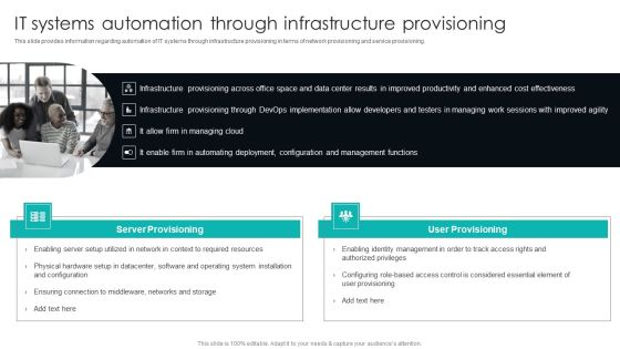 IT Infrastructure Library Procedure Management Playbook IT Systems Automation Through Infrastructure Provisioning Inspiration PDF