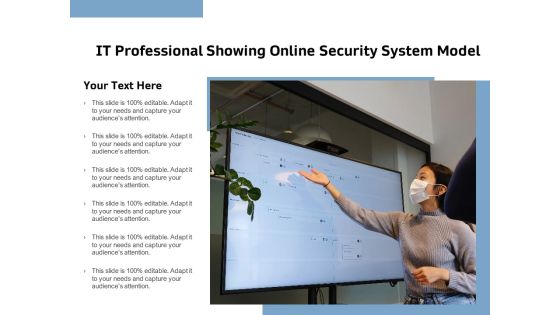 IT Professional Showing Online Security System Model Ppt PowerPoint Presentation Model Graphic Tips PDF