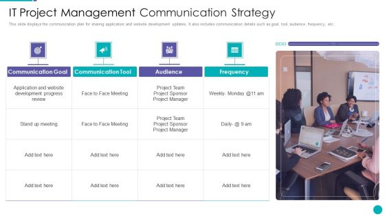 IT Project Management Communication Strategy Ppt PowerPoint Presentation Gallery Deck PDF IT Project Management Communication Strategy Ppt PowerPoint Presentation Gallery Deck PDF
