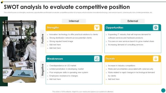 IT Services And Consulting Company Profile SWOT Analysis To Evaluate Competitive Position Slides PDF IT Services And Consulting Company Profile SWOT Analysis To Evaluate Competitive Position Slides PDF