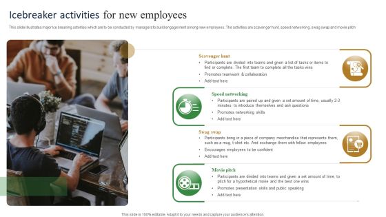 Icebreaker Activities For New Employees Background PDF Icebreaker Activities For New Employees Background PDF