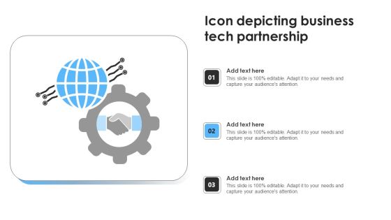 Icon Depicting Business Tech Partnership Ppt Layouts Format Ideas PDF Icon Depicting Business Tech Partnership Ppt Layouts Format Ideas PDF