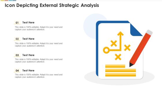 Icon Depicting External Strategic Analysis Professional PDF Icon Depicting External Strategic Analysis Professional PDF