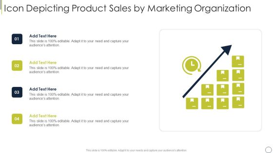 Icon Depicting Product Sales By Marketing Organization Professional PDF Icon Depicting Product Sales By Marketing Organization Professional PDF