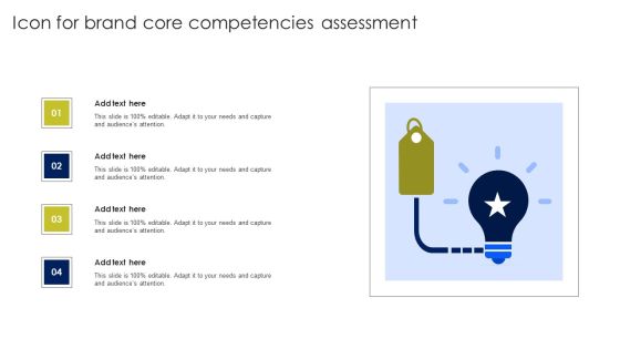 Icon For Brand Core Competencies Assessment Brochure PDF