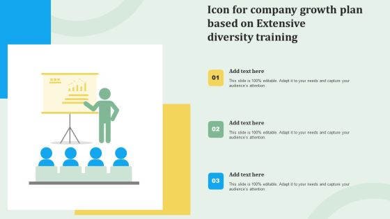 Icon For Company Growth Plan Based On Extensive Diversity Training Ideas PDF Icon For Company Growth Plan Based On Extensive Diversity Training Ideas PDF