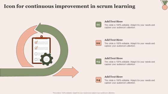 Icon For Continuous Improvement In Scrum Learning Graphics PDF Icon For Continuous Improvement In Scrum Learning Graphics PDF
