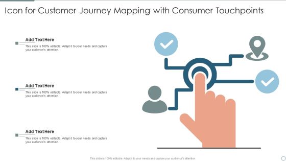 Icon For Customer Journey Mapping With Consumer Touchpoints Mockup PDF Icon For Customer Journey Mapping With Consumer Touchpoints Mockup PDF