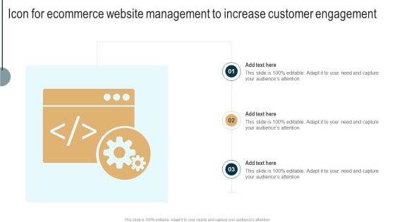Icon For Ecommerce Website Management To Increase Customer Engagement Information PDF Icon For Ecommerce Website Management To Increase Customer Engagement Information PDF