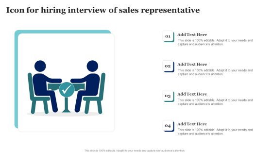 Icon For Hiring Interview Of Sales Representative Ideas PDF Icon For Hiring Interview Of Sales Representative Ideas PDF