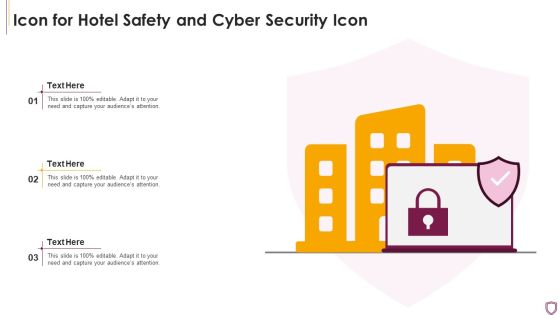 Icon For Hotel Safety And Cyber Security Icon Professional PDF