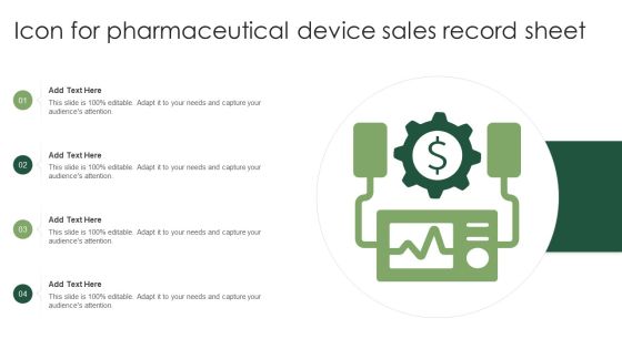 Icon For Pharmaceutical Device Sales Record Sheet Structure PDF Icon For Pharmaceutical Device Sales Record Sheet Structure PDF