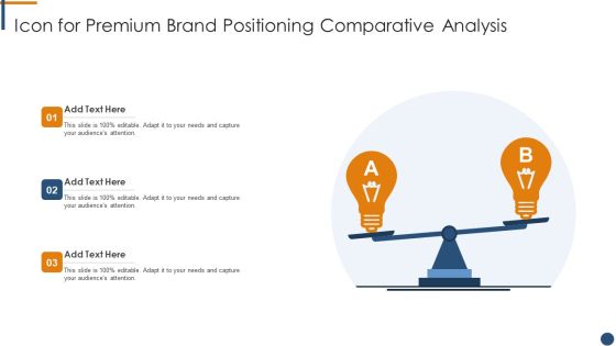 Icon For Premium Brand Positioning Comparative Analysis Sample PDF Icon For Premium Brand Positioning Comparative Analysis Sample PDF