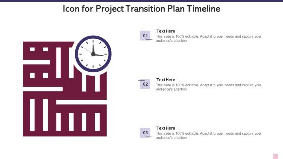 Icon For Project Transition Plan Timeline Guidelines PDF