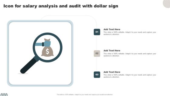 Icon For Salary Analysis And Audit With Dollar Sign Structure PDF Icon For Salary Analysis And Audit With Dollar Sign Structure PDF
