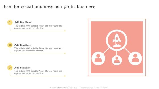 Icon For Social Business Non Profit Business Template PDF Icon For Social Business Non Profit Business Template PDF