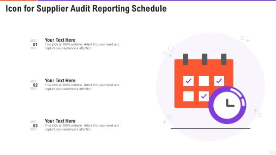 Icon For Supplier Audit Reporting Schedule Designs PDF Icon For Supplier Audit Reporting Schedule Designs PDF