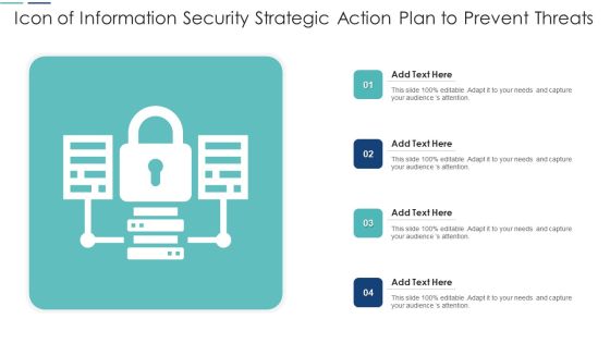 Icon Of Information Security Strategic Action Plan To Prevent Threats Clipart PDF Icon Of Information Security Strategic Action Plan To Prevent Threats Clipart PDF