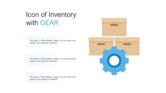 Icon Of Inventory With Gear Ppt PowerPoint Presentation Pictures Professional Icon Of Inventory With Gear Ppt PowerPoint Presentation Pictures Professional
