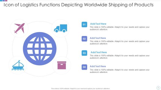Icon Of Logistics Functions Depicting Worldwide Shipping Of Products Download PDF Icon Of Logistics Functions Depicting Worldwide Shipping Of Products Download PDF