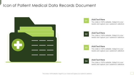 Icon Of Patient Medical Data Records Document Sample PDF Icon Of Patient Medical Data Records Document Sample PDF