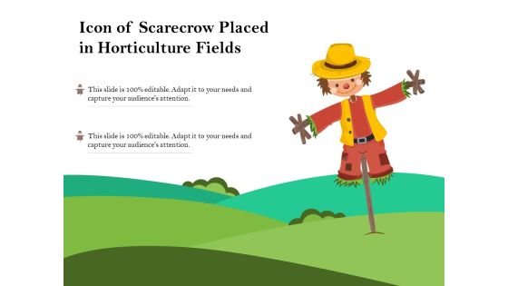 Icon Of Scarecrow Placed In Horticulture Fields Ppt PowerPoint Presentation Inspiration Summary PDF Icon Of Scarecrow Placed In Horticulture Fields Ppt PowerPoint Presentation Inspiration Summary PDF