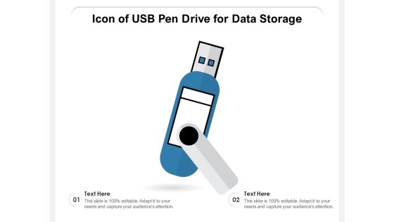 Icon Of USB Pen Drive For Data Storage Ppt PowerPoint Presentation Model Example Topics PDF Icon Of USB Pen Drive For Data Storage Ppt PowerPoint Presentation Model Example Topics PDF