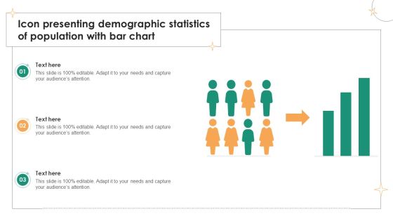Icon Presenting Demographic Statistics Of Population With Bar Chart Inspiration PDF Icon Presenting Demographic Statistics Of Population With Bar Chart Inspiration PDF