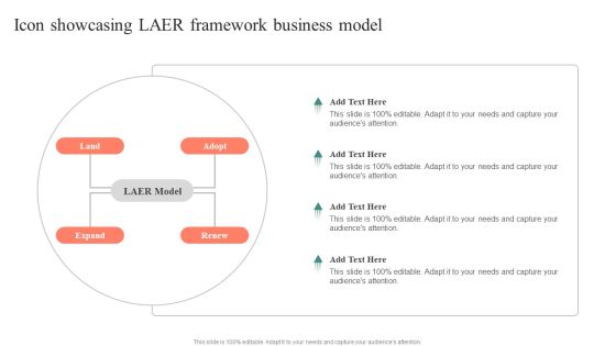 Icon Showcasing LAER Framework Business Model Pictures PDF Icon Showcasing LAER Framework Business Model Pictures PDF
