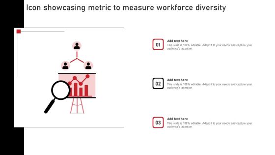 Icon Showcasing Metric To Measure Workforce Diversity Elements PDF