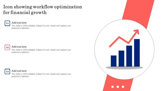 Icon Showing Workflow Optimization For Financial Growth Guidelines PDF Icon Showing Workflow Optimization For Financial Growth Guidelines PDF