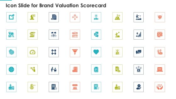Icon Slide For Brand Valuation Scorecard Guidelines PDF Icon Slide For Brand Valuation Scorecard Guidelines PDF