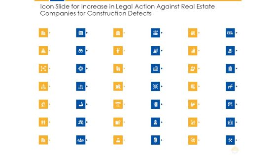 Icon Slide For Increase In Legal Action Against Real Estate Companies For Construction Defects Ppt Outline Elements PDF Icon Slide For Increase In Legal Action Against Real Estate Companies For Construction Defects Ppt Outline Elements PDF
