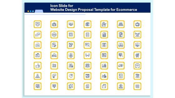 Icon Slide For Website Design Proposal Template For Ecommerce Ppt PowerPoint Presentation Model Graphics Download PDF Icon Slide For Website Design Proposal Template For Ecommerce Ppt PowerPoint Presentation Model Graphics Download PDF
