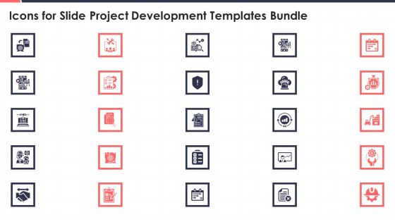Icons For Slide Project Development Templates Bundle Summary PDF Icons For Slide Project Development Templates Bundle Summary PDF