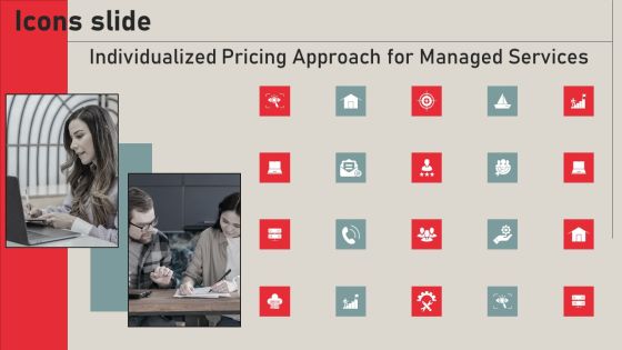 Icons Individualized Pricing Approach For Managed Services Brochure PDF Icons Individualized Pricing Approach For Managed Services Brochure PDF