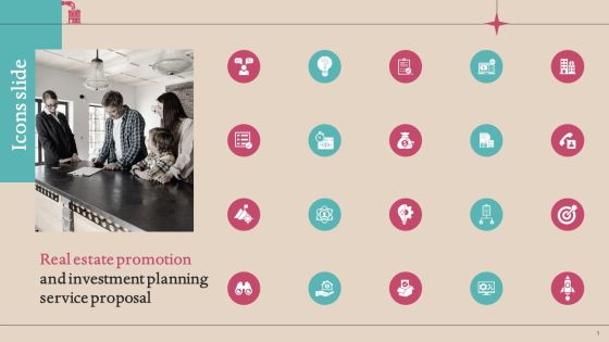 Icons Real Estate Promotion And Investment Planning Service Proposal Summary PDF Icons Real Estate Promotion And Investment Planning Service Proposal Summary PDF