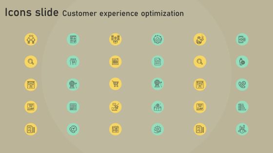 Icons Slide Customer Experience Optimization Ideas PDF Icons Slide Customer Experience Optimization Ideas PDF