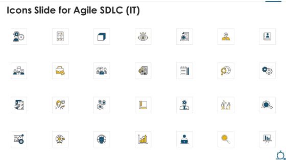 Icons Slide For Agile SDLC IT Download PDF