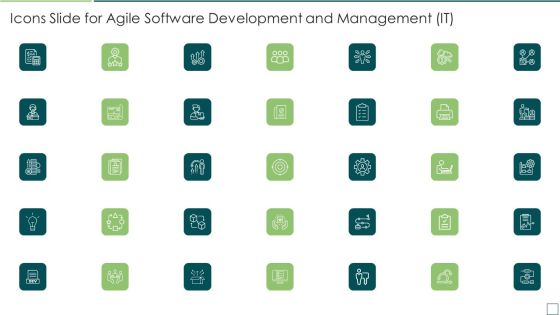 Icons Slide For Agile Software Development And Management IT Portrait PDF Icons Slide For Agile Software Development And Management IT Portrait PDF