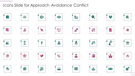Icons Slide For Approach Avoidance Conflict Brochure PDF Icons Slide For Approach Avoidance Conflict Brochure PDF