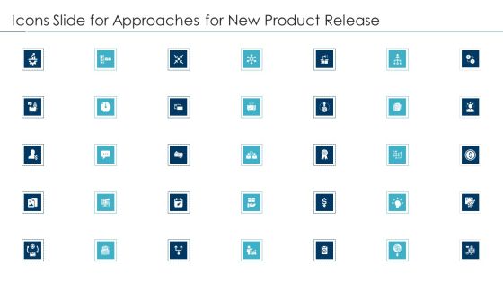 Icons Slide For Approaches For New Product Release Microsoft PDF Icons Slide For Approaches For New Product Release Microsoft PDF