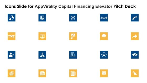 Icons Slide For Appvirality Capital Financing Elevator Pitch Deck Infographics PDF Icons Slide For Appvirality Capital Financing Elevator Pitch Deck Infographics PDF